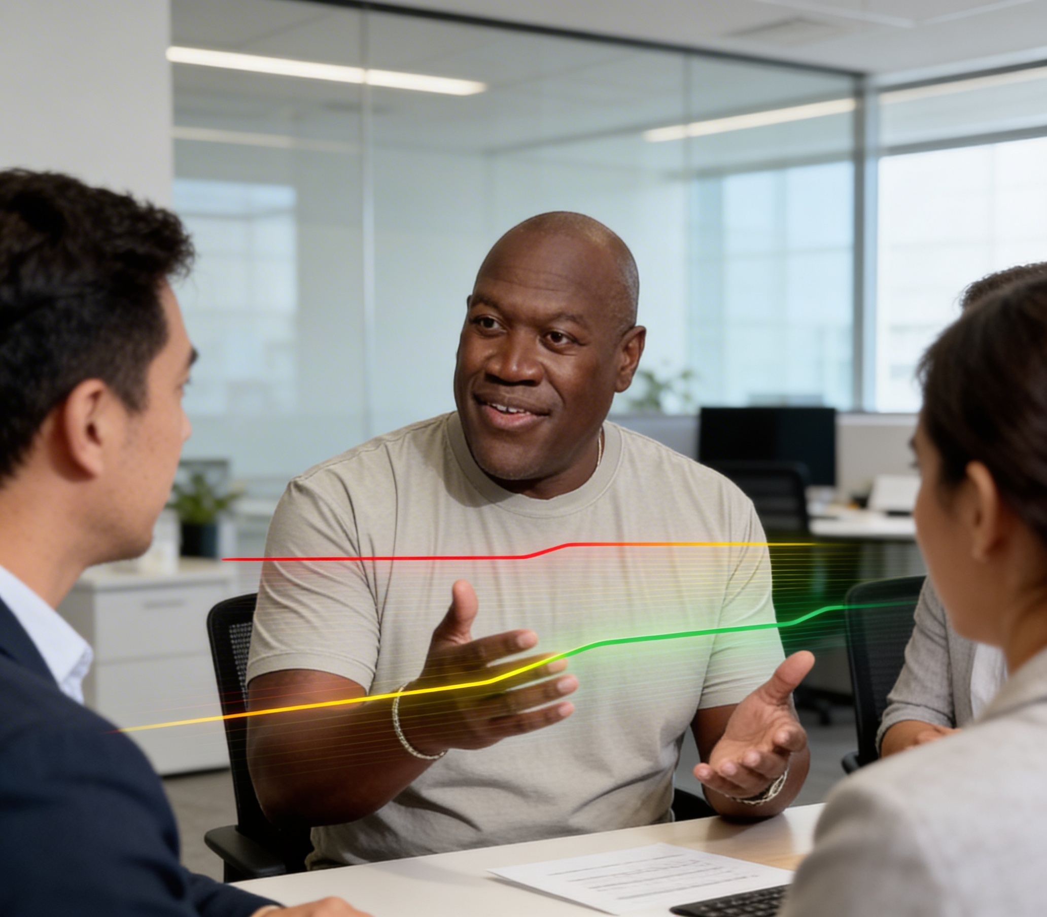 Advisor collaborating with a small business leader