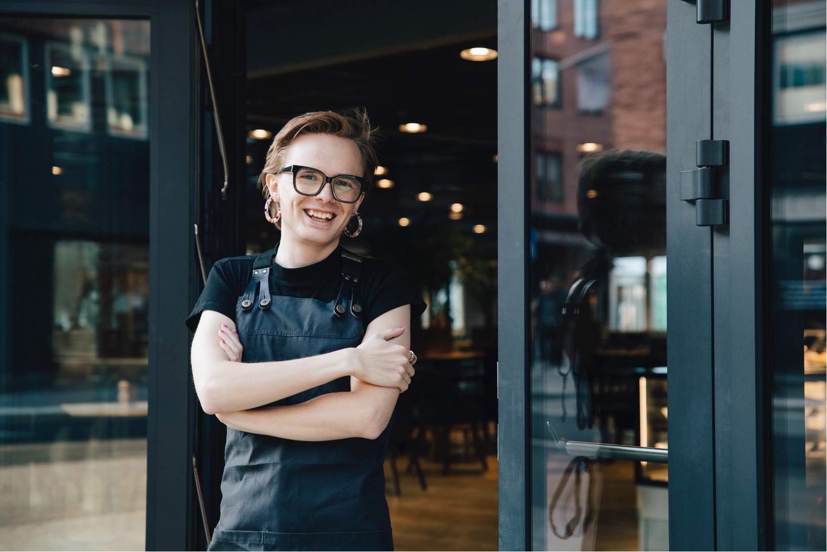 Small business owner in a retail shop