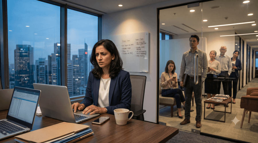 Priya's story — avoiding burnout while climbing the leadership ladder